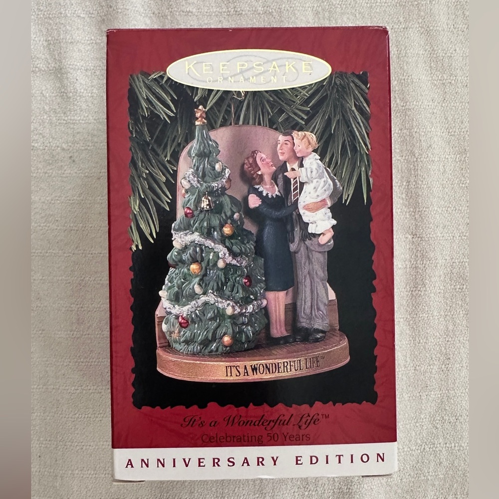 Vintage 1996 Hallmark Keepsake Ornament- It’s a Wonderful Life - 50th Year